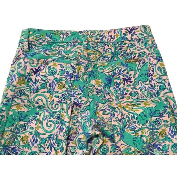 Lilly Pulitzer Women's South Ocean Skinny Pant Monkey Sea Melon Fig Size 4 NWOT - Picture 7 of 12